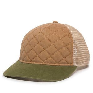 Quilted Twill Designer Mesh Snapback Hat